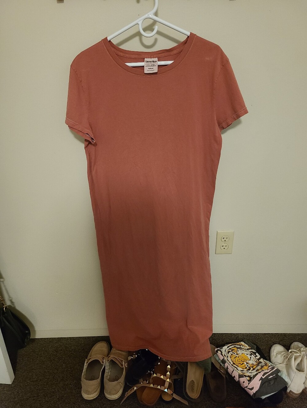 Comfort Wash Women’s Rust T-Shirt Dress